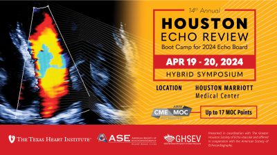 Register for the 14th Annual Houston Echo Board Review