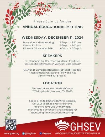 Register for the 2024 GHSEV Annual Educational Meeting